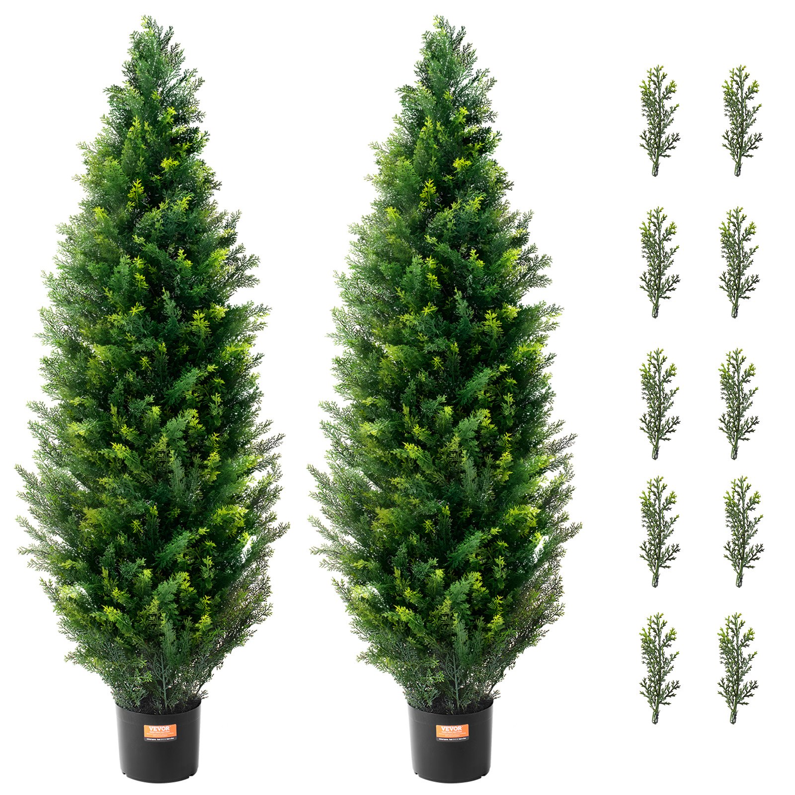 2 tk 121,9 cm kunstpuu seedripuu kunsttaimed UV-kaunistusega, sise- ja õues