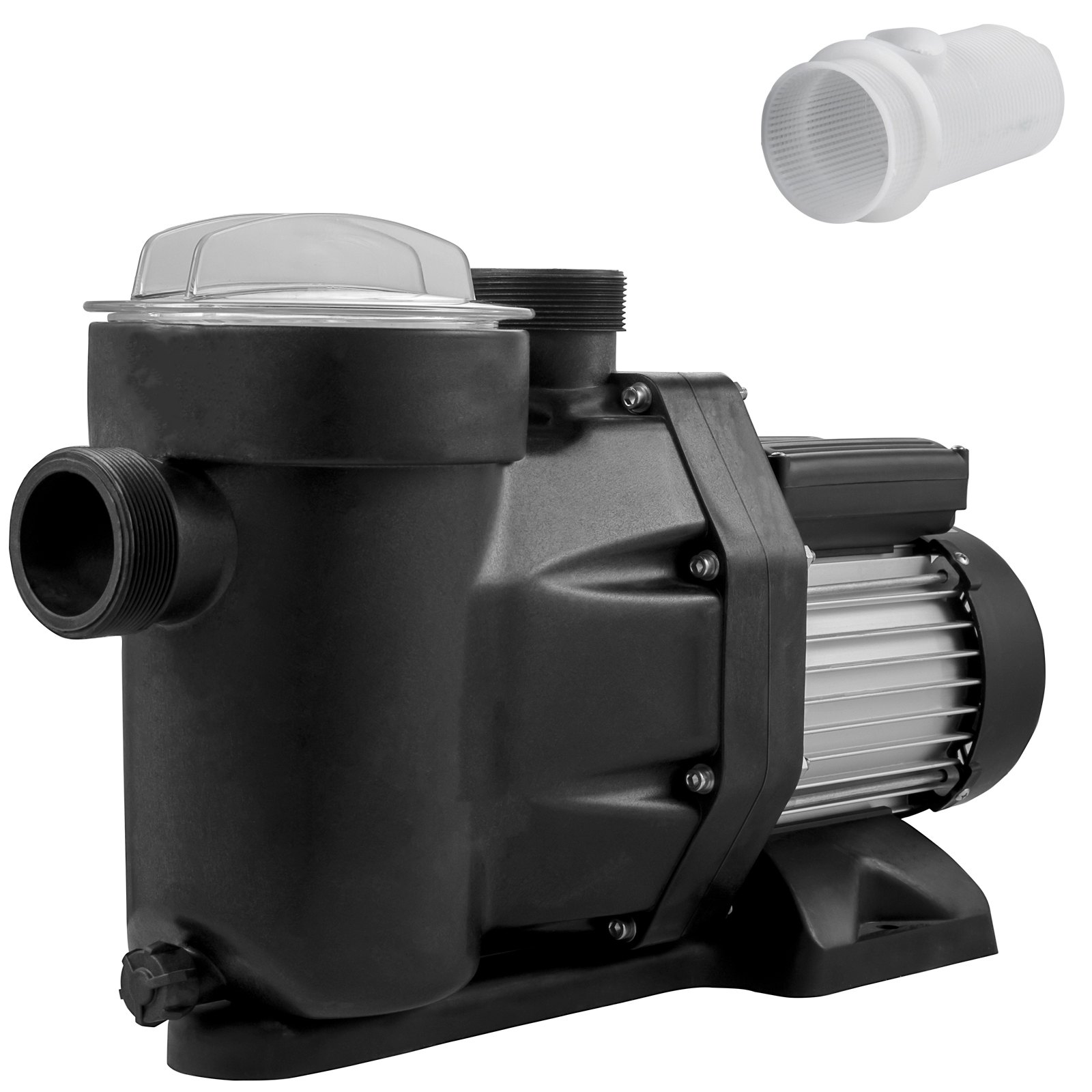 1 HP basseinipump 19200 l/h 750 W basseinipump sisse-/maasse paigaldatav basseinipump sõelaga basseinipumba mootor