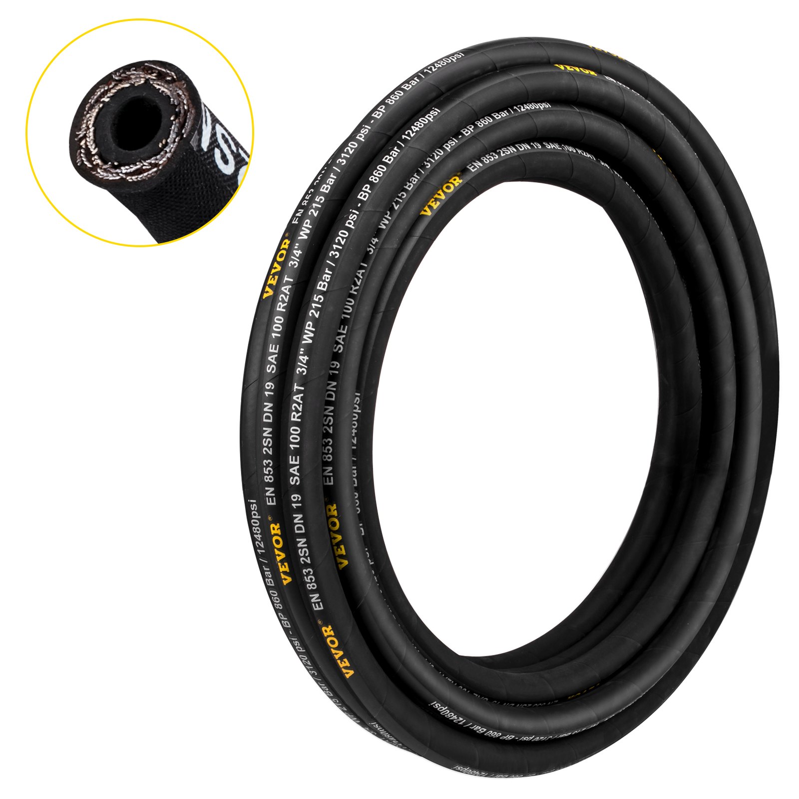 Hüdraulikavoolik 6,3 mm x 100 m, spiraalne hüdraulikavoolik