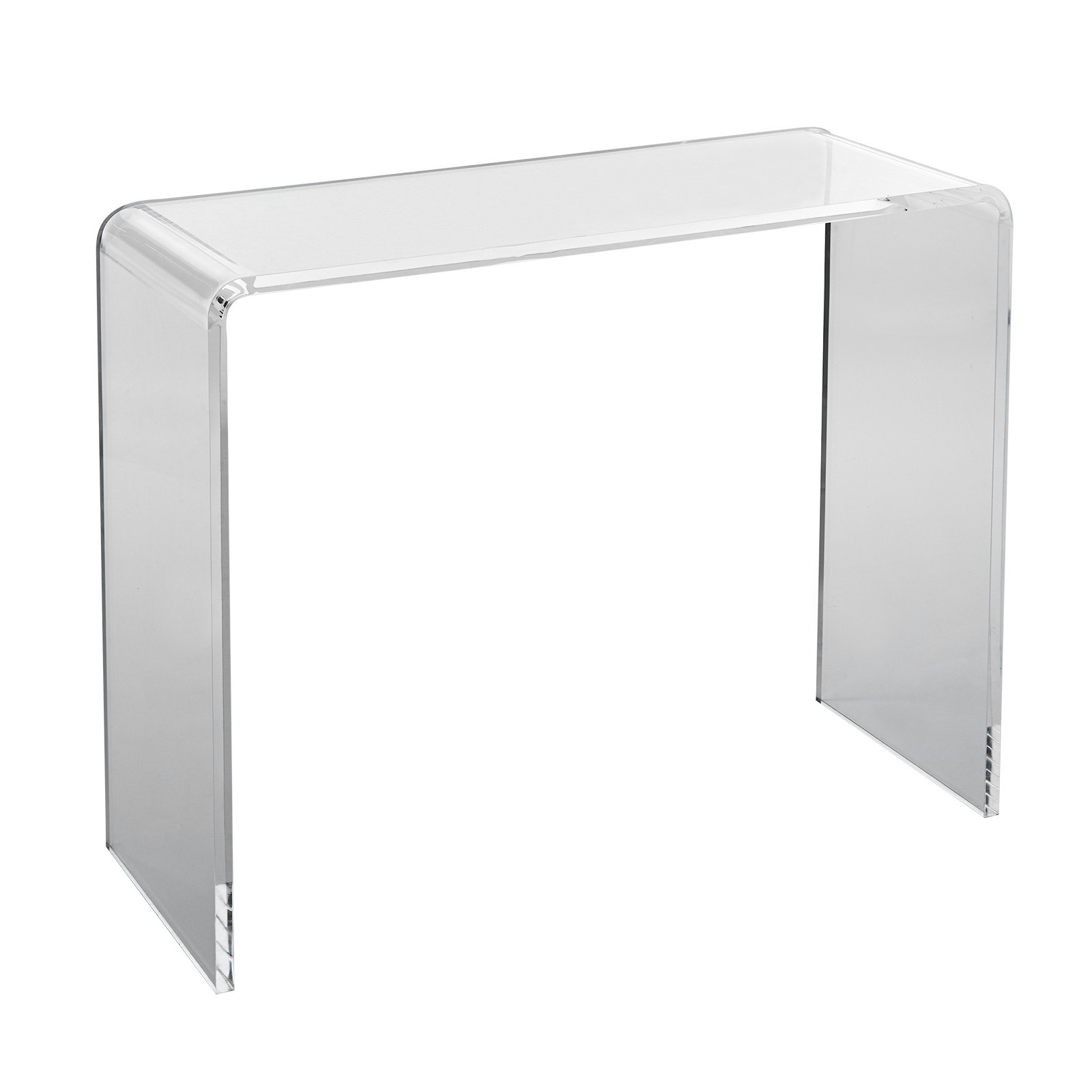 Akrüülist konsoollaud, läbipaistev akrüülist otsalaud, läbipaistev akrüülist külglaud 96,4 x 38,1 x 74 cm, esikusse, elutuppa, söögituppa