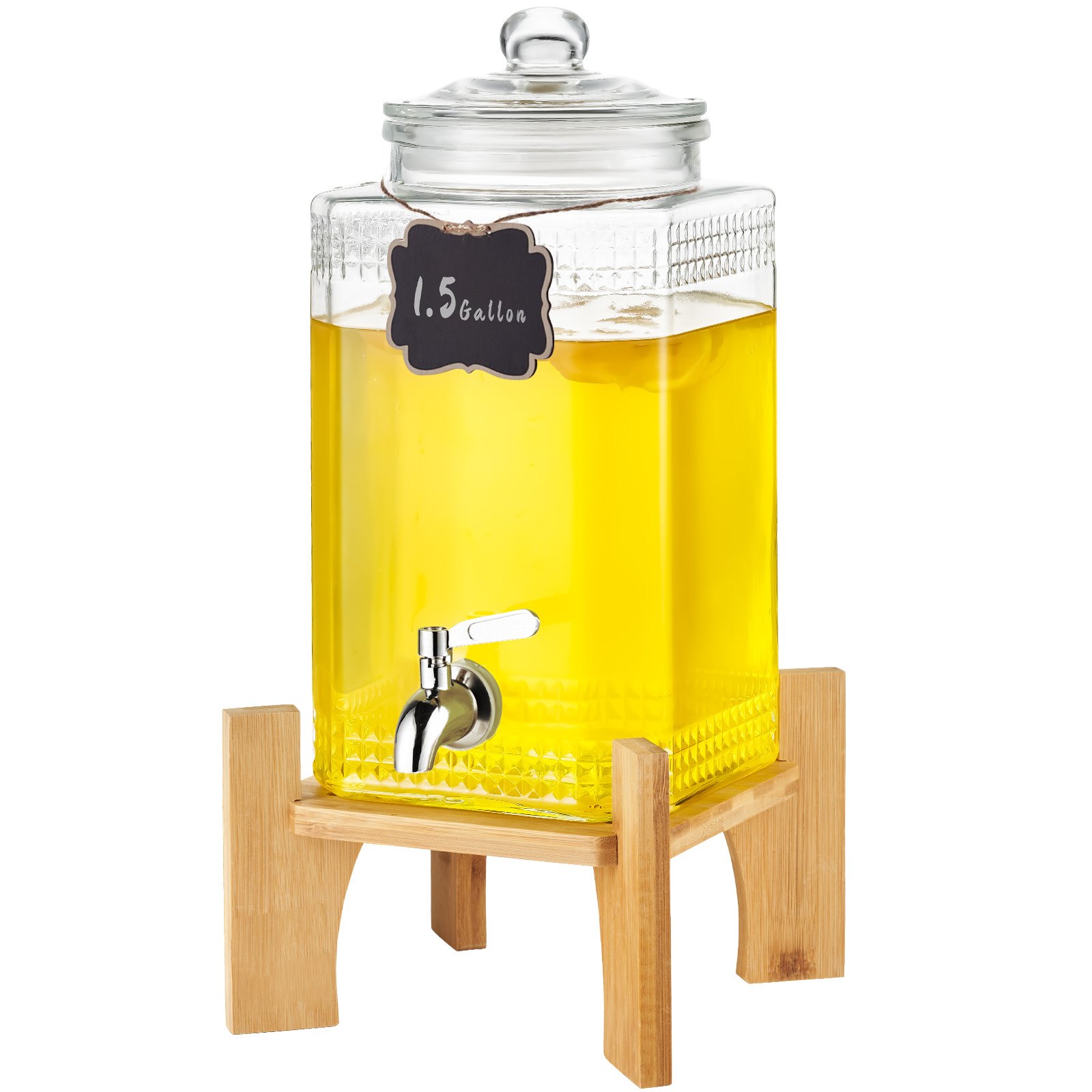 Joogiautomaat, 5,5 l joogiautomaat pidudeks, klaasist mahlaautomaat alusega
