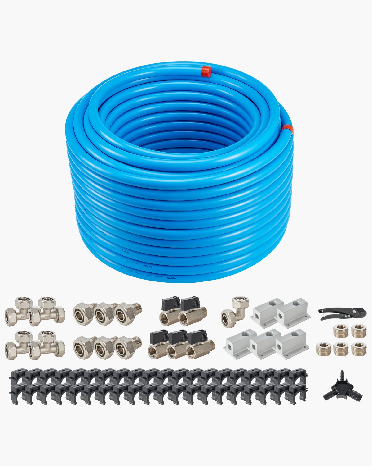 Õhukompressori voolikukomplekt 61 m x 19 1 mm HDPE-alumiiniumist suruõhutorustik lekkekindel ja hõlpsasti paigaldatav