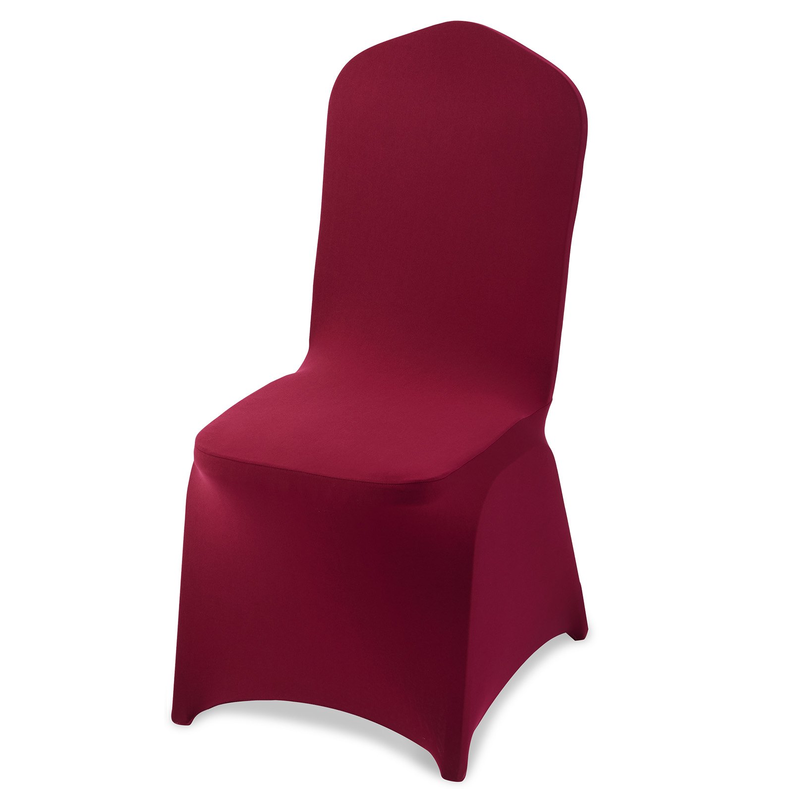 50 tk Burgundia värvi toolikatted polüester-spandex toolikatted venivad katted pulmadeks peoks söögiks banketiks lameda