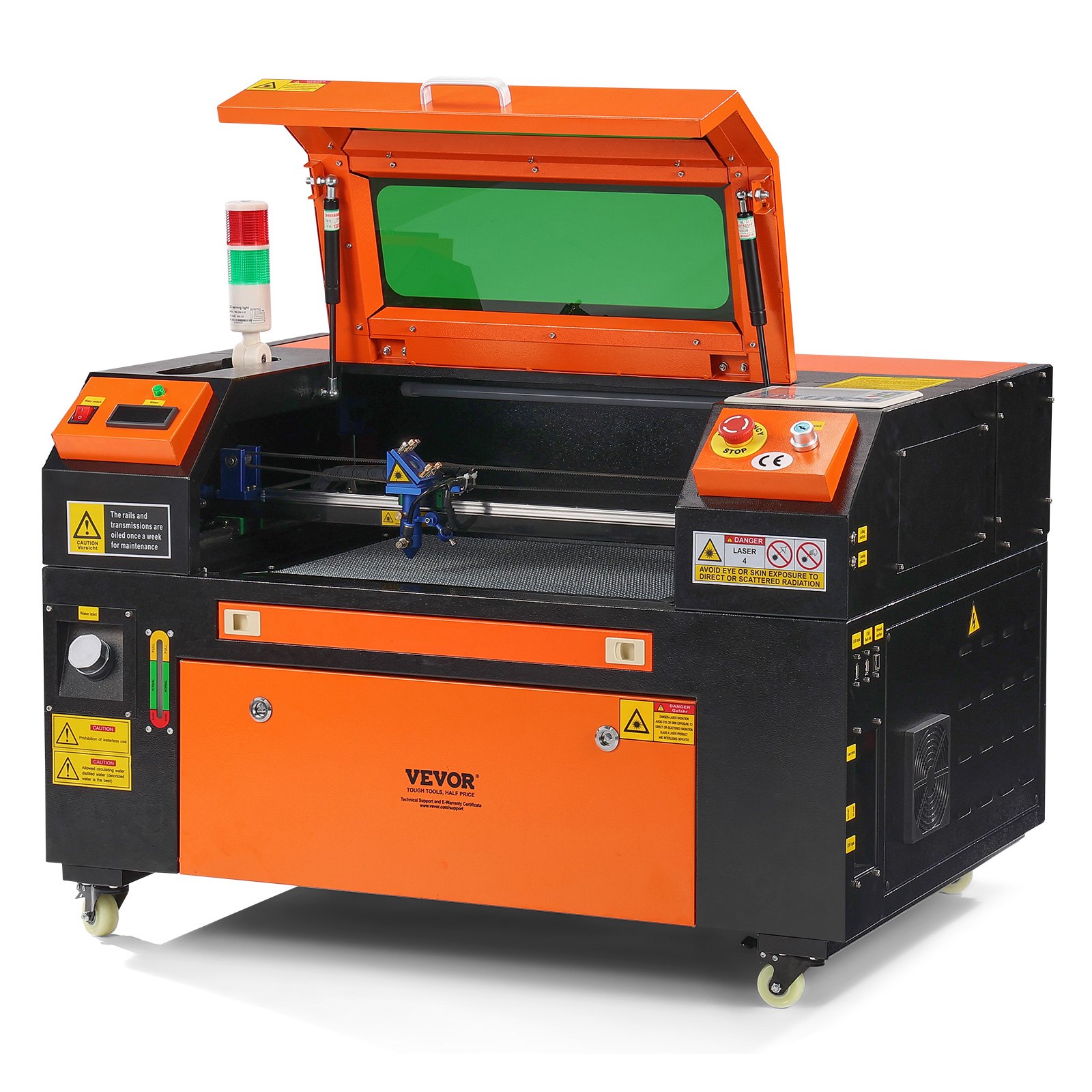 50W CO2 lasergraveerija, 30 x 51 cm (30,5 x 50,8 cm), 500 mm/s (19