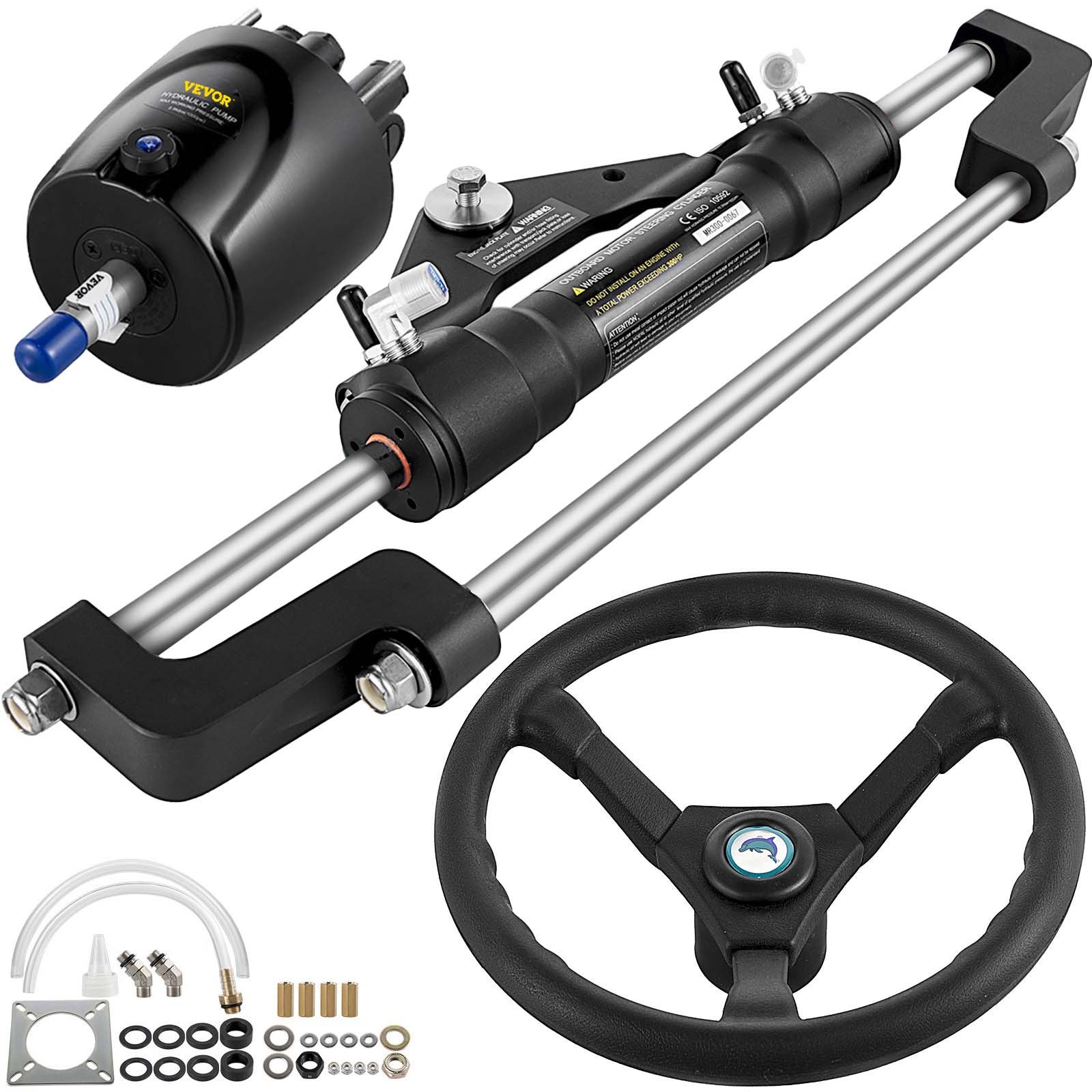 Hüdrauliline roolikomplekt 300HP hüdrauliline paadi roolikomplekt roolipump hüdrauliline paadi roolikomplekt ilma