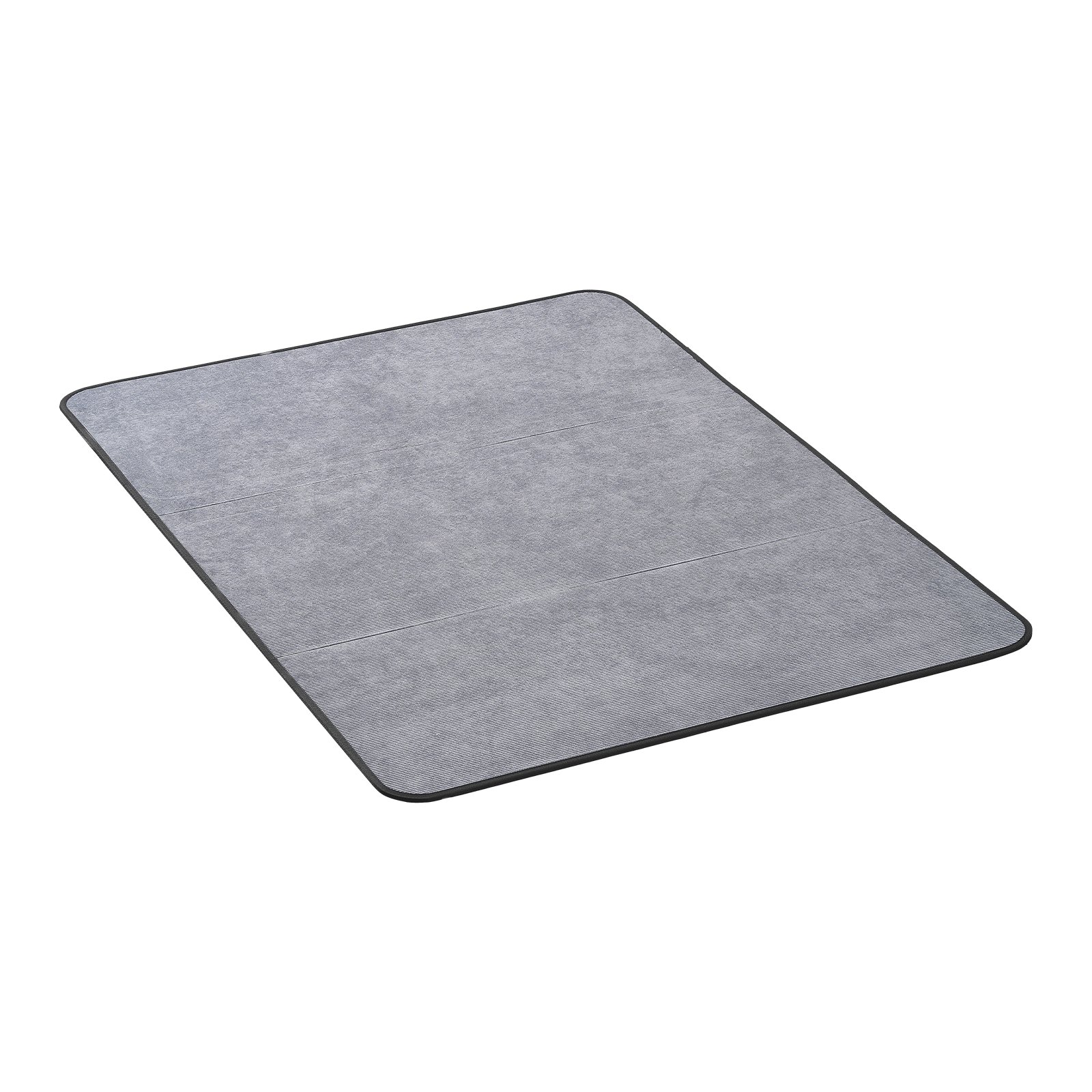 Toolimatt, 915 x 1225 mm kontoritoolimatt kõvadele põrandatele, põrandakaitse ratastoolidele, velvetist pind, libisemiskindel ja kergesti puhastatav, libiseb sujuvalt lauavaiba alla kodukontorisse (hall)