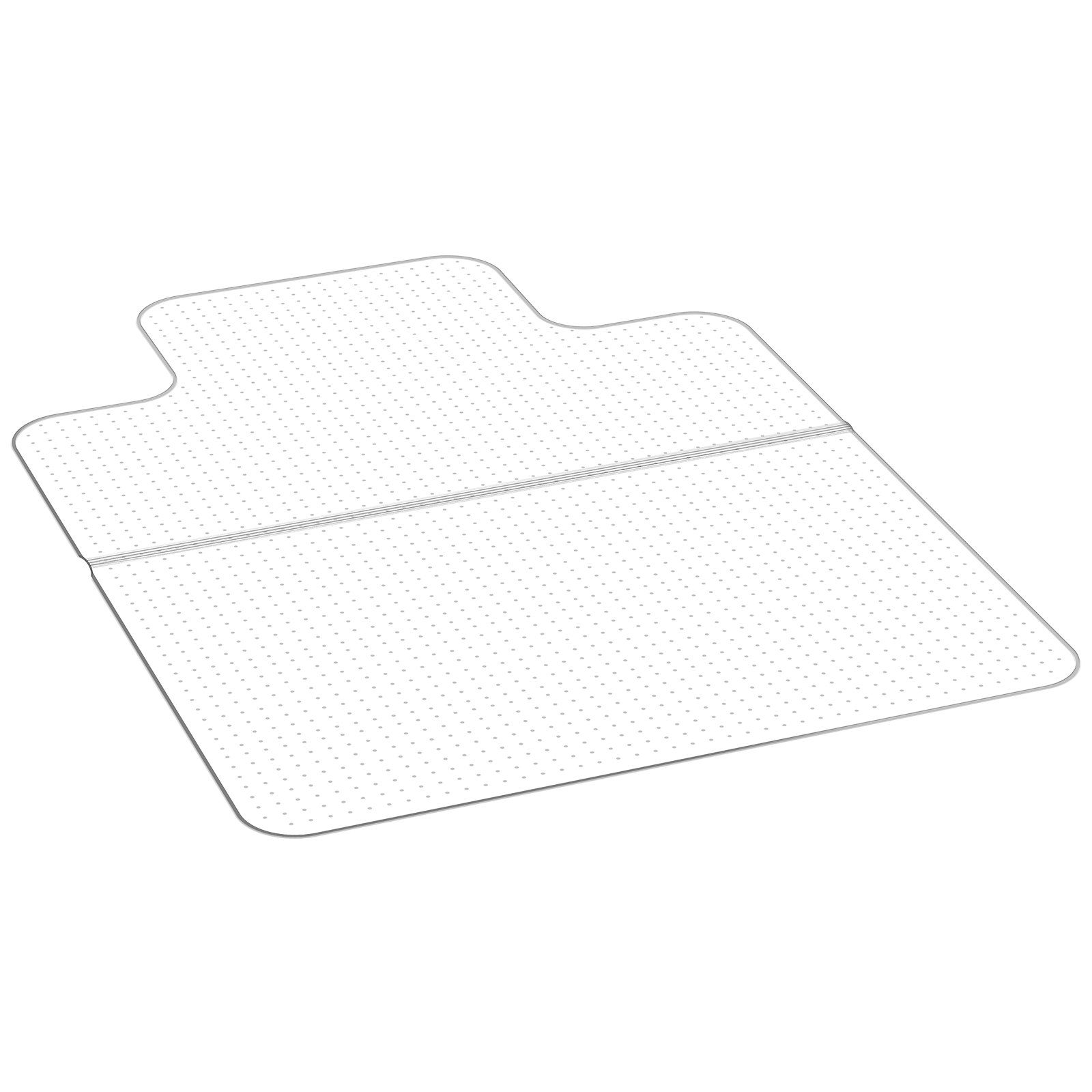 Toolimatt äärega, 915 x 1225 mm kontoritoolimatt madala karvaga vaipkattega põrandatele, plastmassist põrandakaitsematt naastudega, libisemiskindel ja kergesti puhastatav, sujuvalt libisev lauamatt kodukontorisse