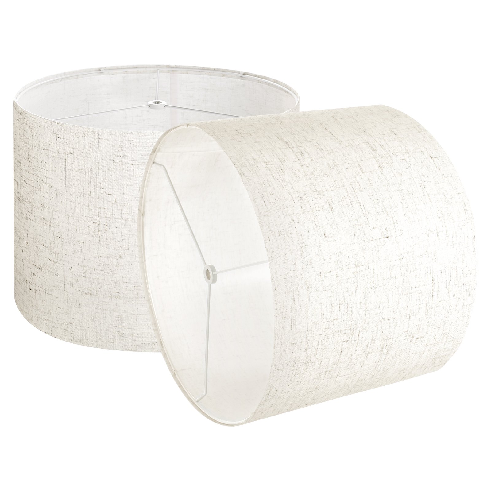 Trummellambivarjud 2 komplekti ülevalt 33 cm x alt 33 cm x kõrgelt 25 4 cm keskmine trummellinane lambivarju