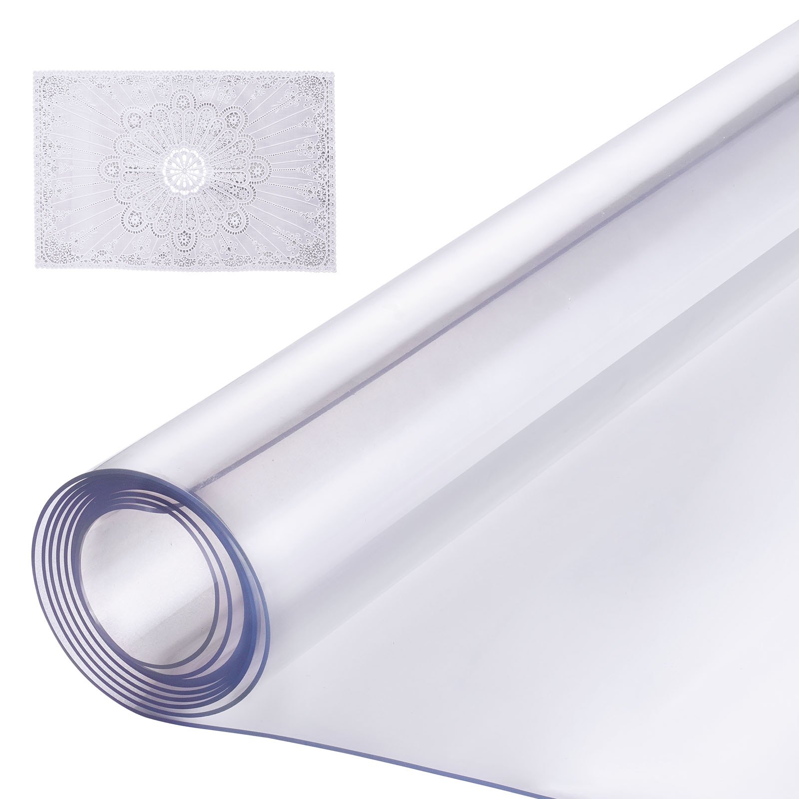 Plastmassist lauakate, 61 x 243,8 cm 1,5 mm paksune läbipaistev lauakaitse