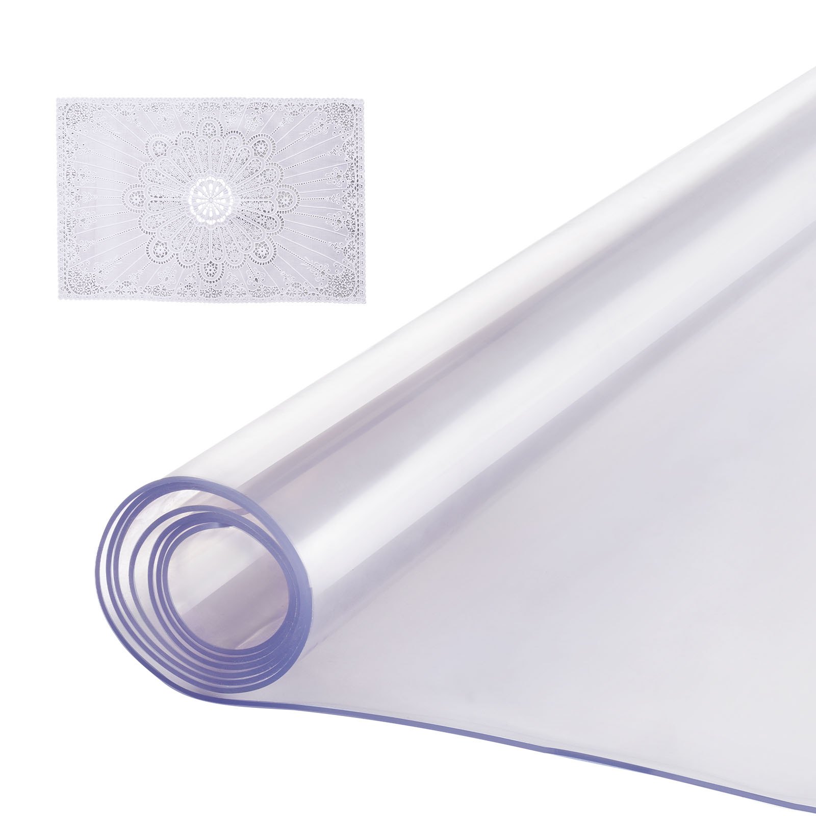Plastmassist lauakate, 101,6 x 203,2 cm 2,0 mm paksune läbipaistev lauakaitse