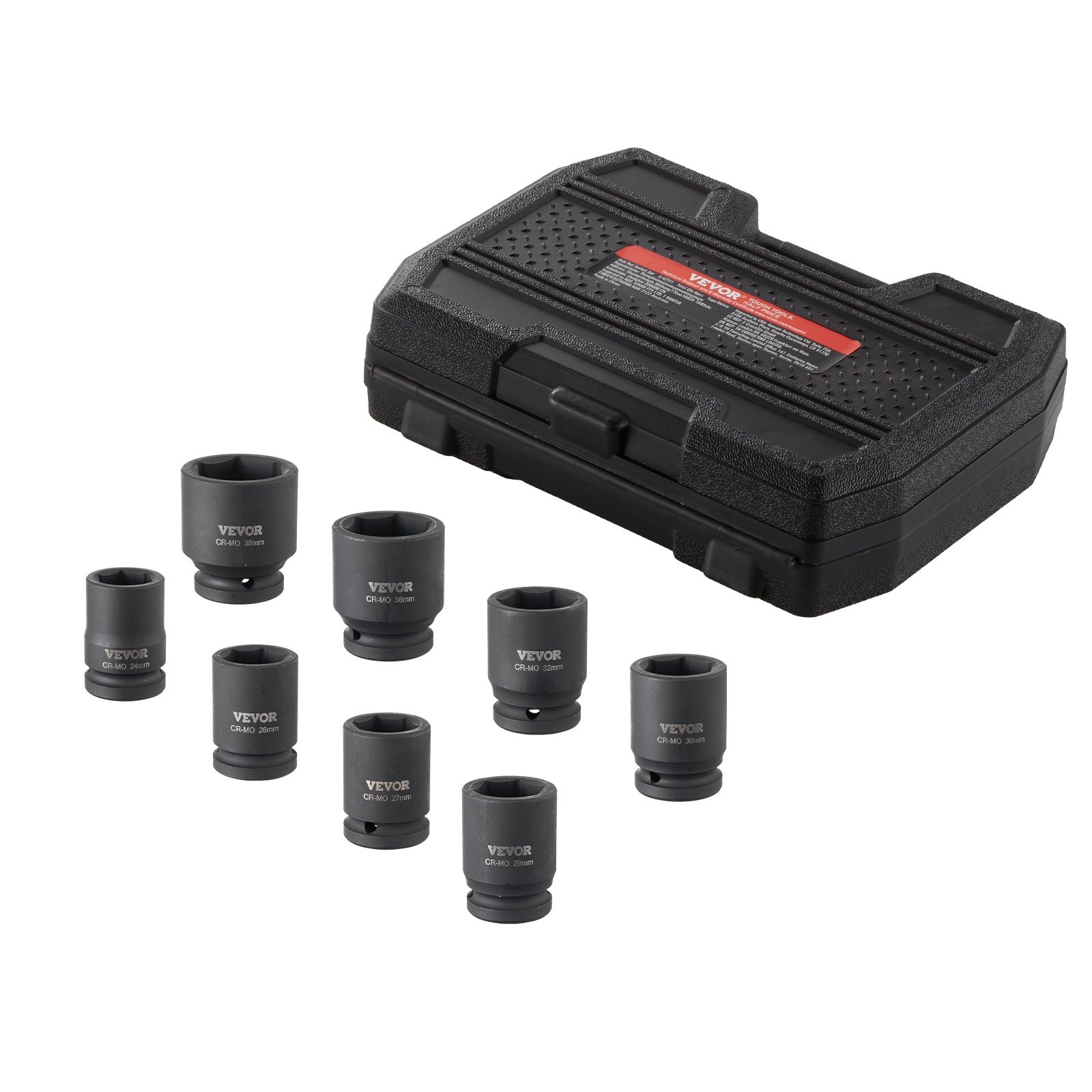Teljemutrite löögipadrunite komplekt, 19 mm ajamiga, 6-punktiline