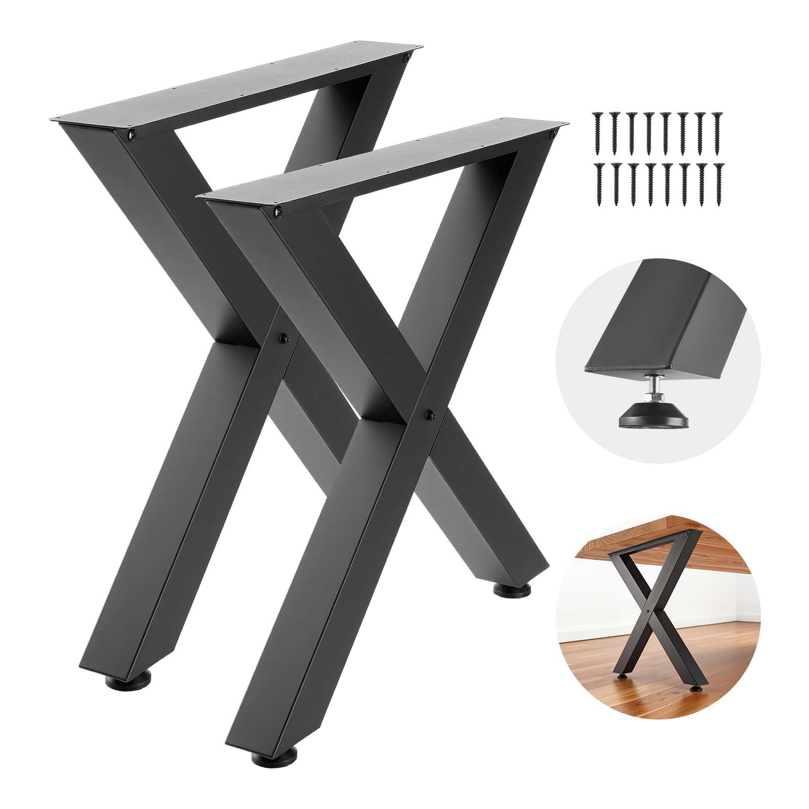 Lauajalad 750 x 760 mm (K x L) terasest mööblijalad moodulkonstruktsioon lihtne kokkupanek maksimaalne koormus 1000 kg
