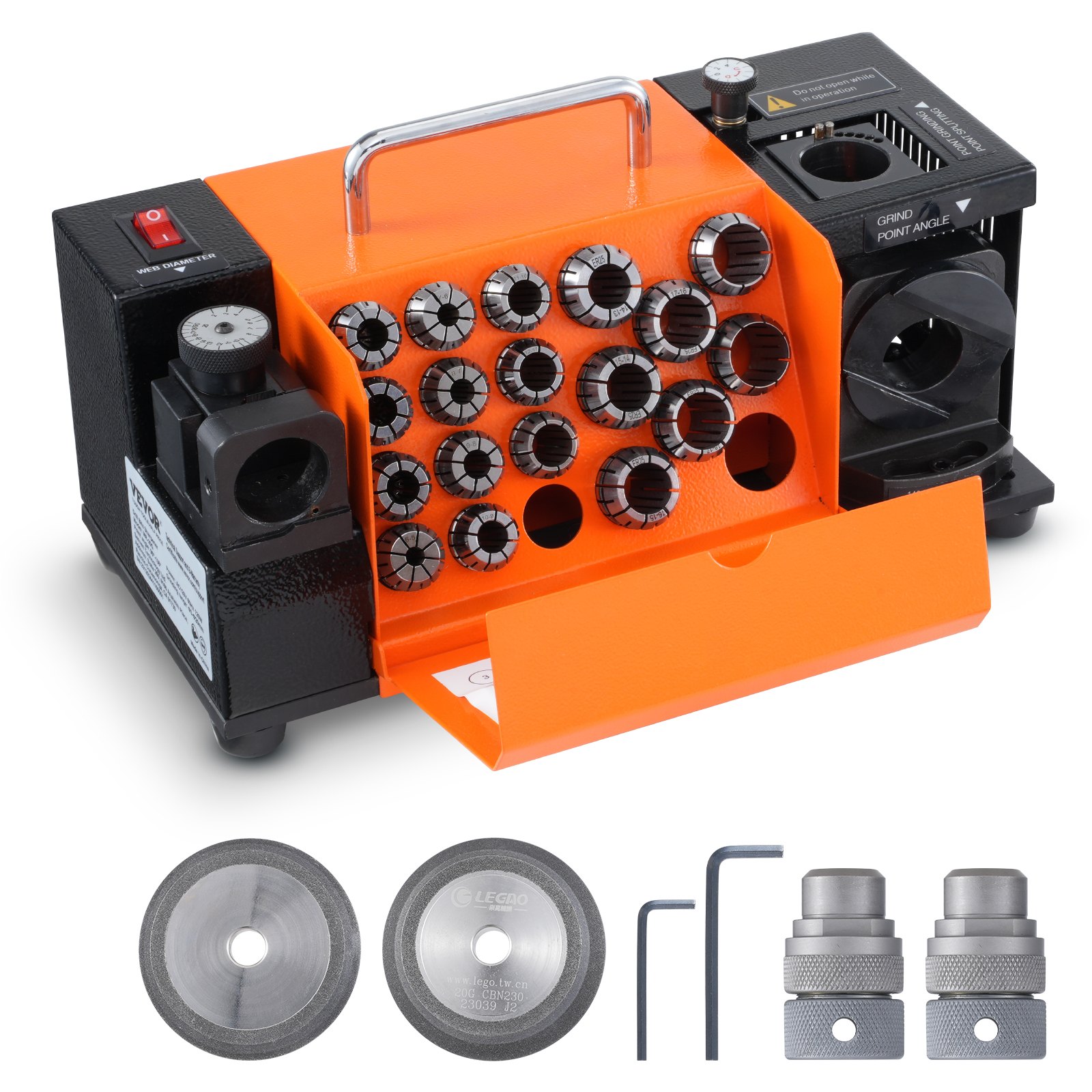 MR-20G puuriterade teritaja 3-20mm bittide lihvija teritaja 18 padruniga
