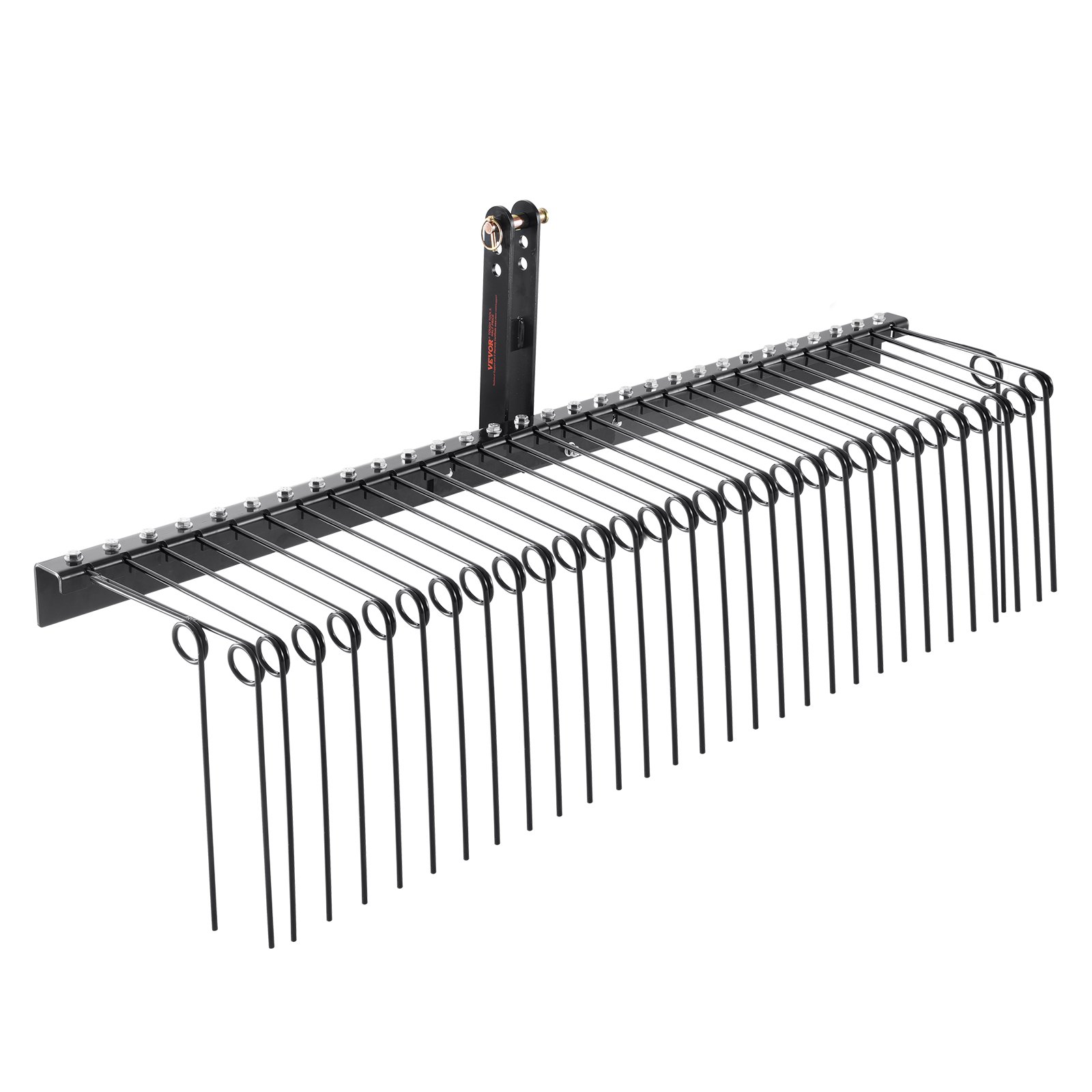 Järelveetav murureha 183 cm/183 cm muruniiduk-reha 32 teraspiiga