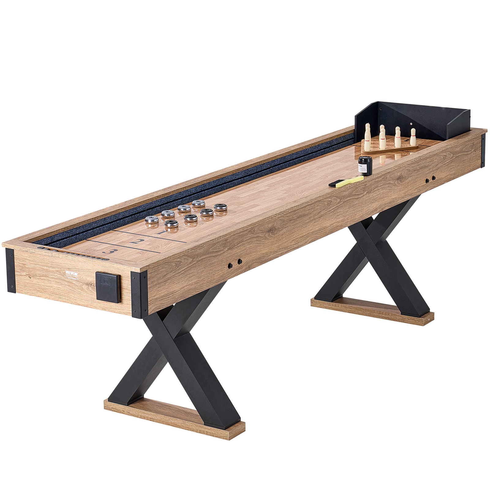 274 3 cm shuffleboardi laud 2-ühes shuffleboardi ja bowlingu mängukomplekt