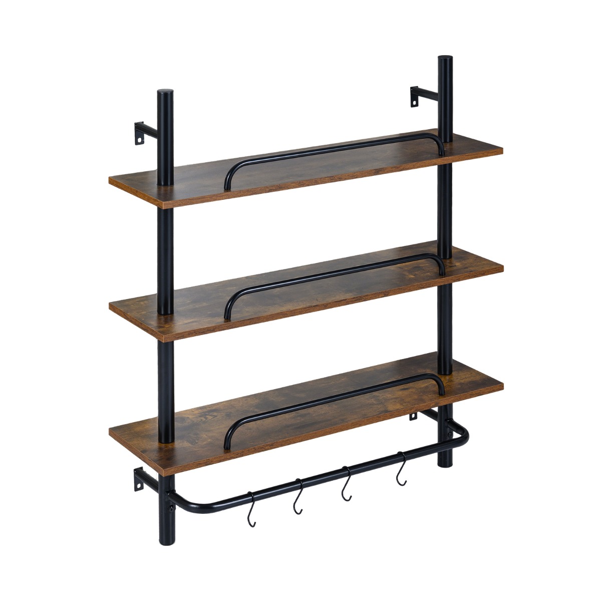 3-astmeline ujuv toruriiul, seinariiul 4 S-kujulise konksuga, 80,5 x 24 x 97 cm, ilma valgustuseta