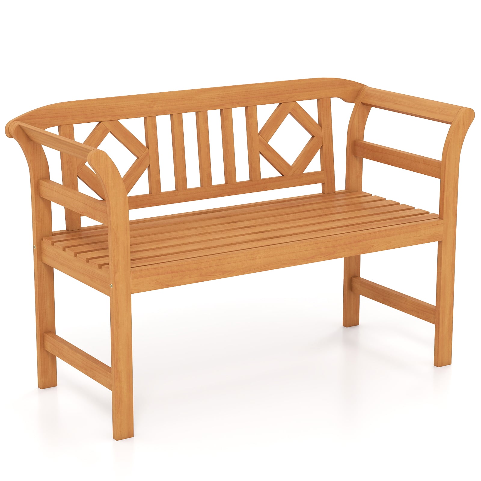 Akaatsiapuust 2-kohaline aiamööbli pink käetoetustega