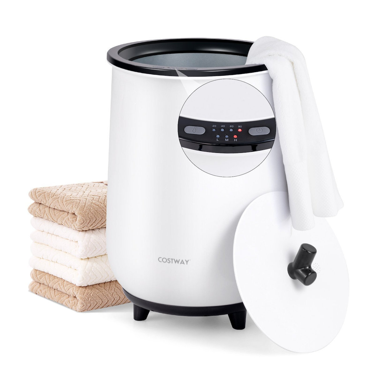 20L käterätikuivati ​​ämber 3 kuumutustaseme taimeriga, suur ämber must