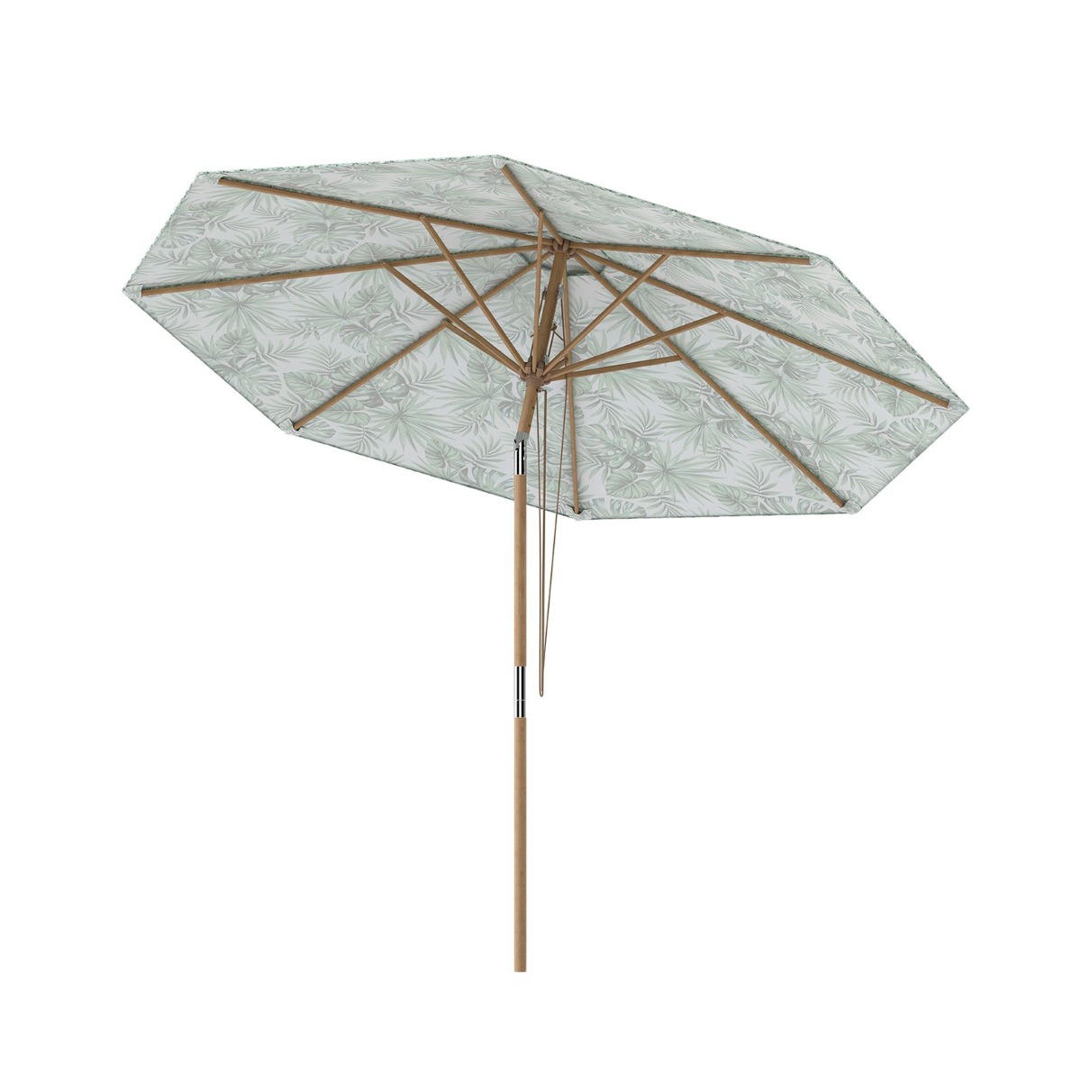 270 cm päikesevari 30° kaldenurga ja ventileeritava otsaga, roheline