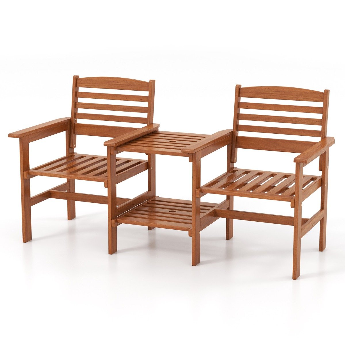 Puidust istumiskomplekt koos kohvilauaga