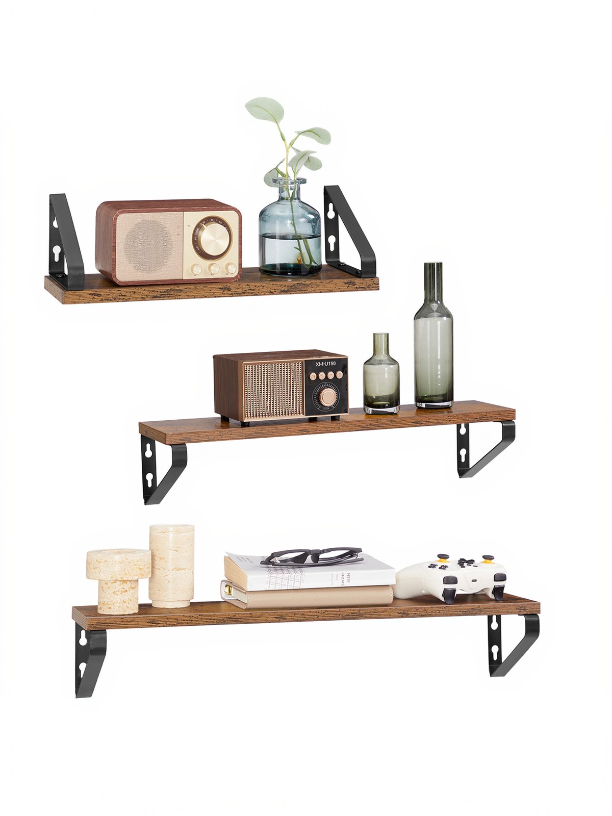 Seinariiul, hõljuv riiul, 3 tk komplekt