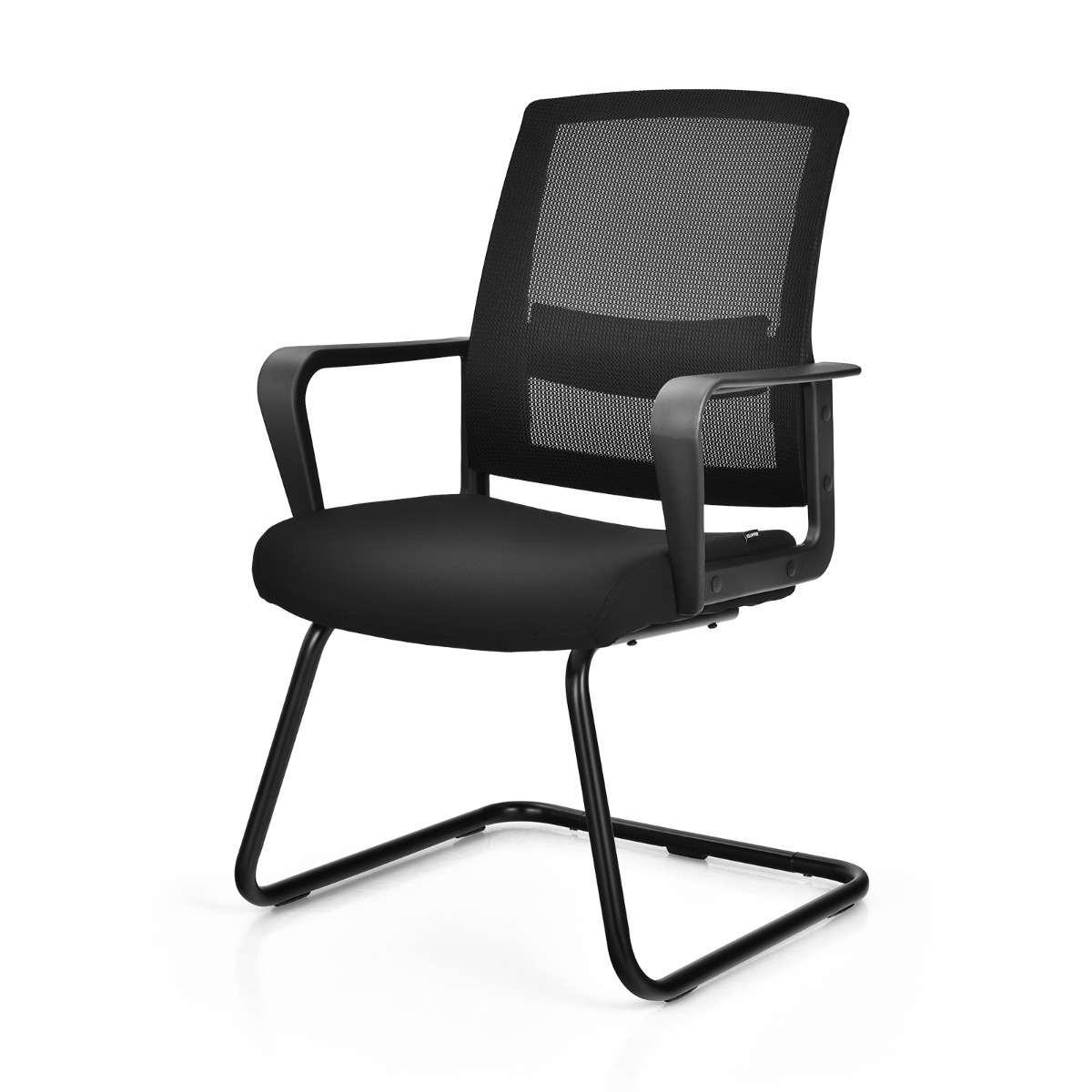 Võrgust seljatoega kontoritool ja ergonoomiline töötool (kandevõime kuni 136 kg, 60 x 54,5 x 94 cm), must