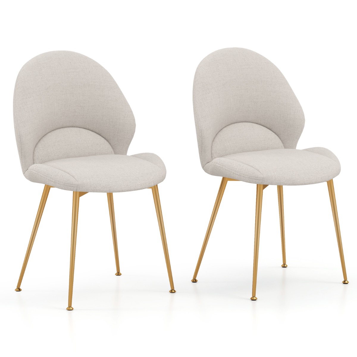 Söögitoolid 2-osaline komplekt aktsenttoolid kaardus seljatoega elutoatool kuni 150 kg