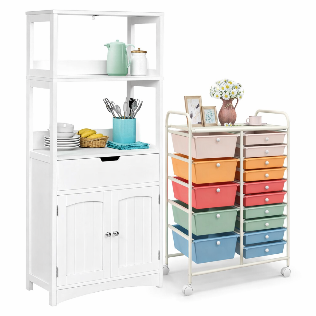 Majapidamisriiul, hoiukapp, köögiriiul rataskäruga, ratastel konteiner, külglaud