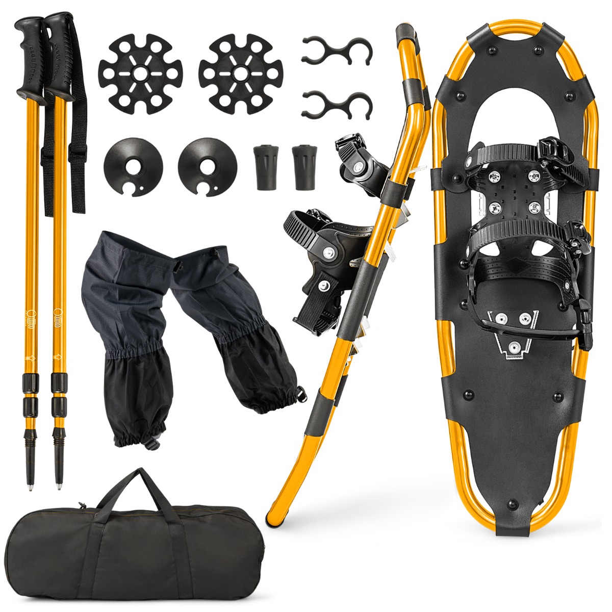 4-ühes lumekingade komplekt lumekingad topeltluku sidumissüsteemiga 63 cm kuldne