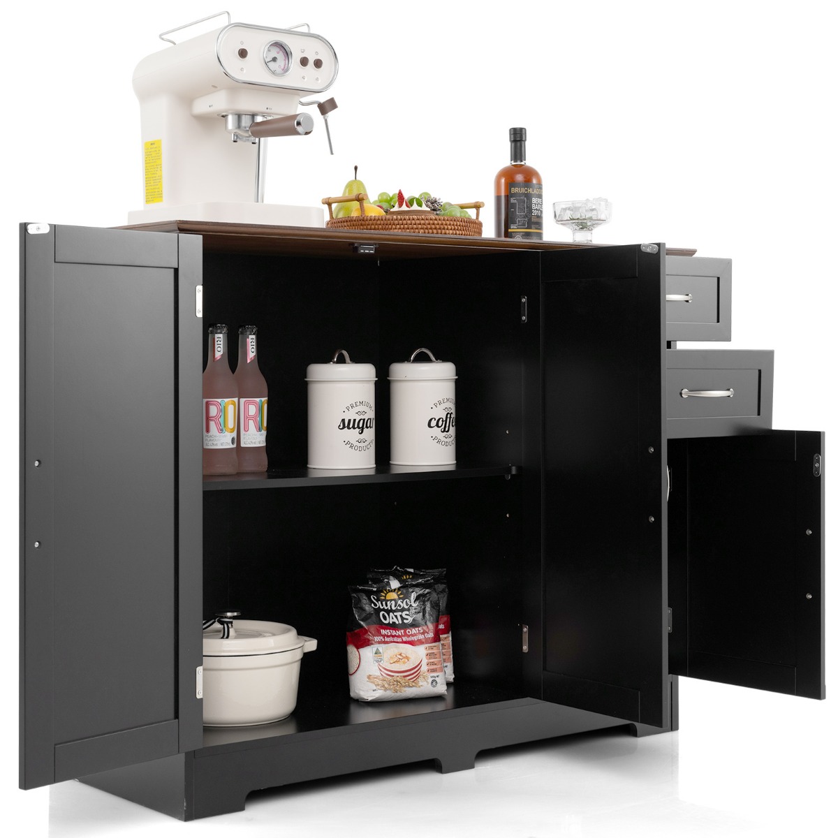 Töölauaga puhvetkapp