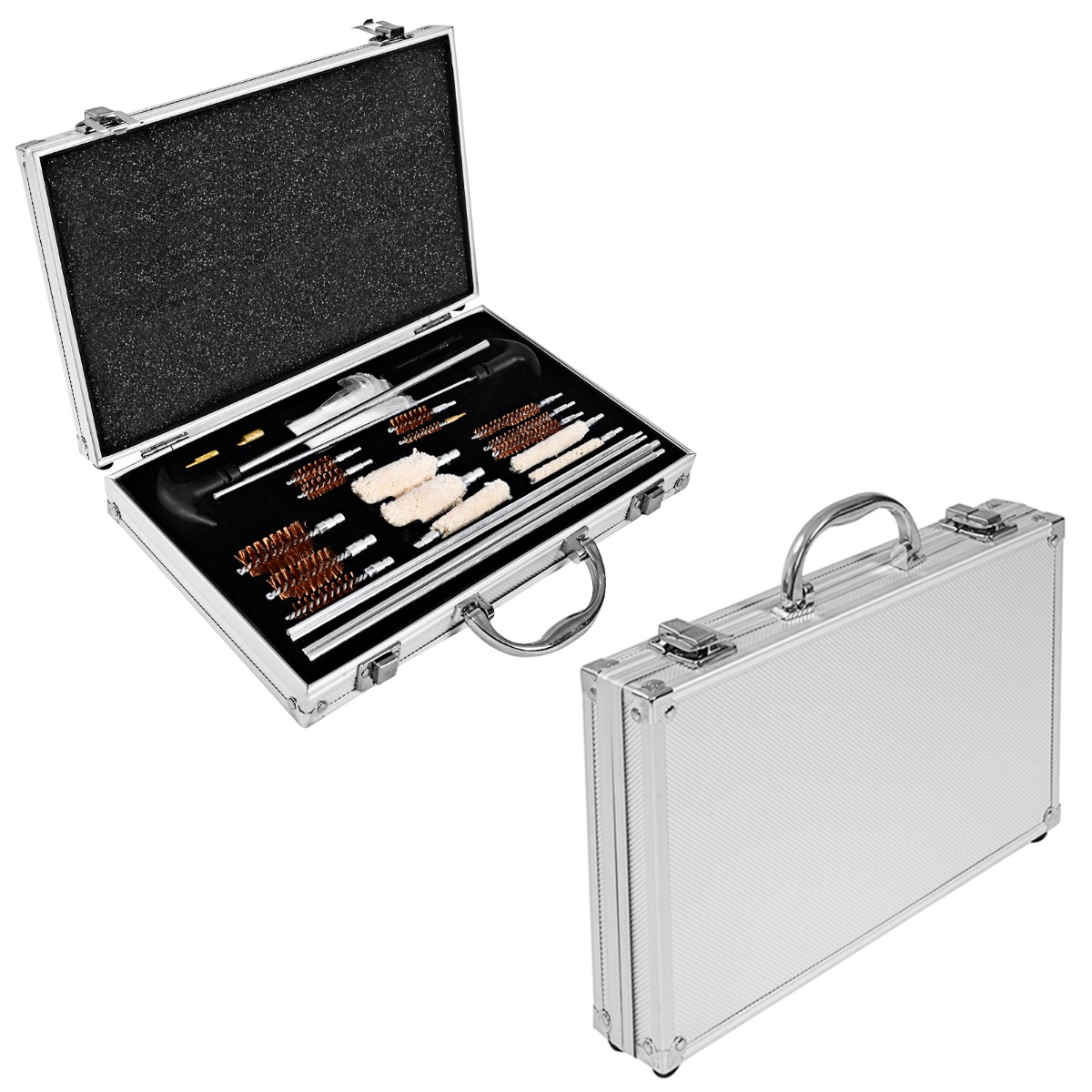 Relvapuhastuskomplekt, puhastuskomplekt, relvapuhastus, relvahooldus, universaalne