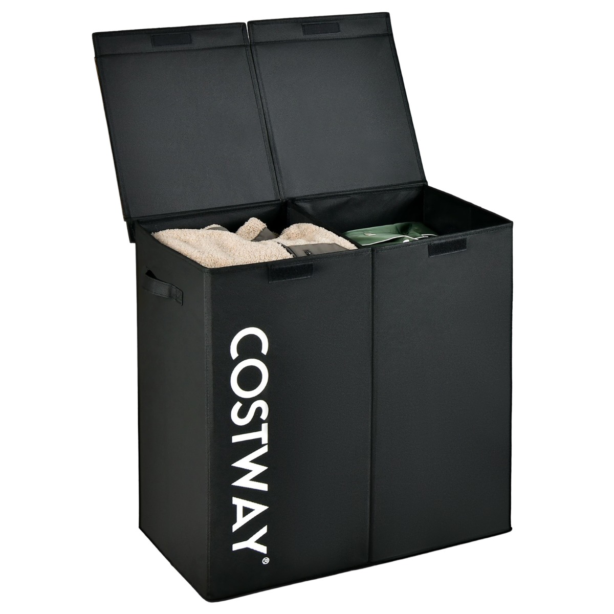 Lausriidest 115L 2 kambriline kaanega pesukorv