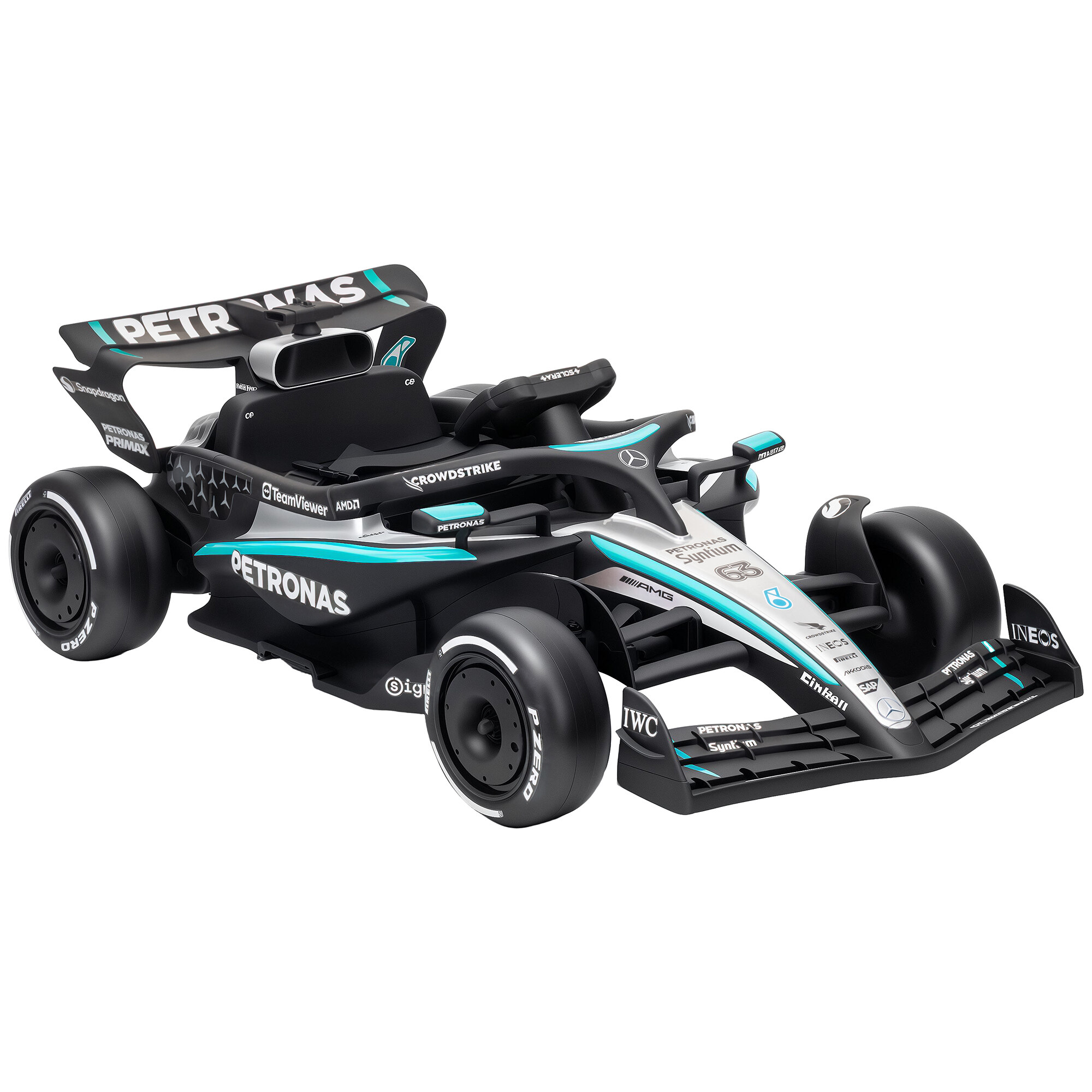Mercedes-AMG PETRONAS F1 12 V elektriline gokart lastele, must