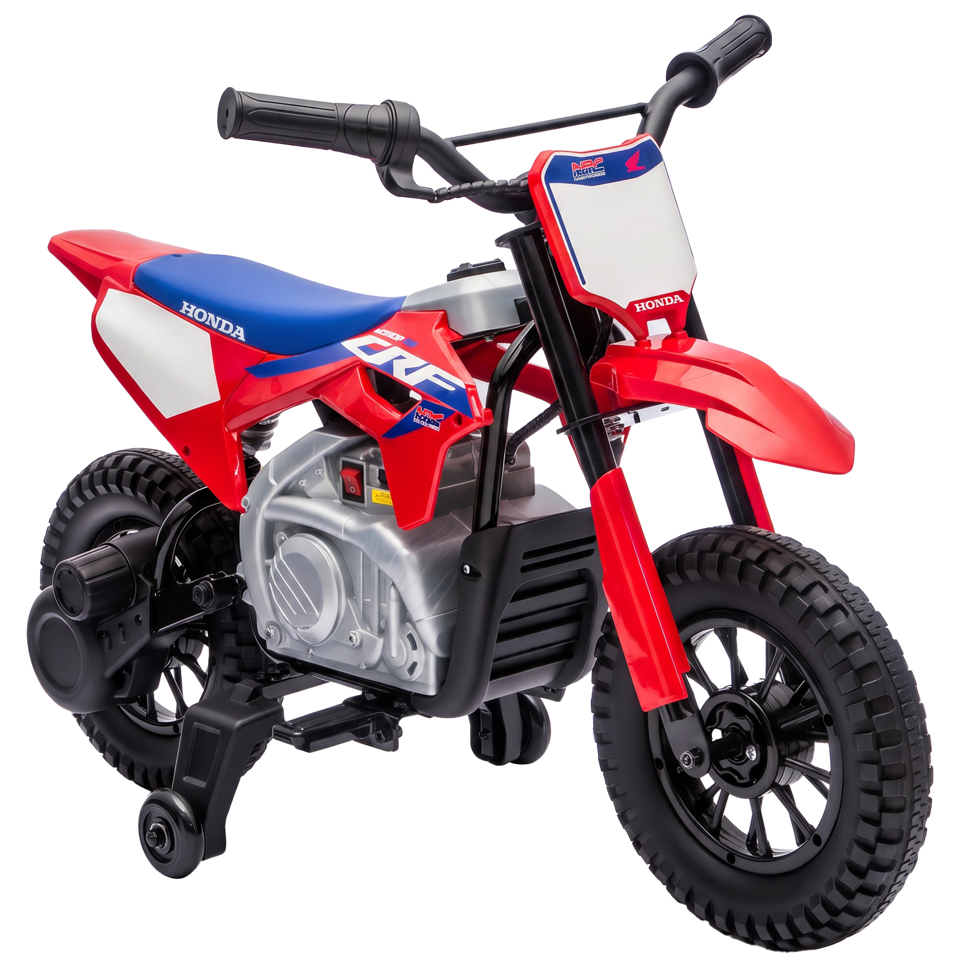 Elektrimootorratas lastele HONDA CRF 450R 12V lastekrossiratas 35W mootoriga, liitiumaku, tagavedrustus, 12-tollised rattad