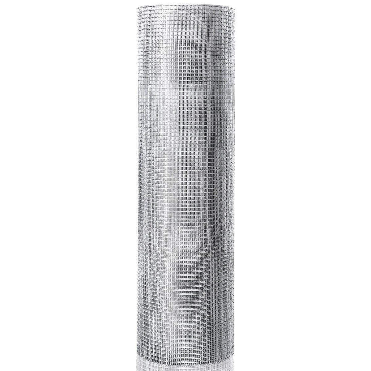 Tsingitud ja keevitatud traatvõrk (Hardware Cloth), tugev võrkrull kanadele, lemmikloomadele ja piireteks (1 x 15 m), hõbedane