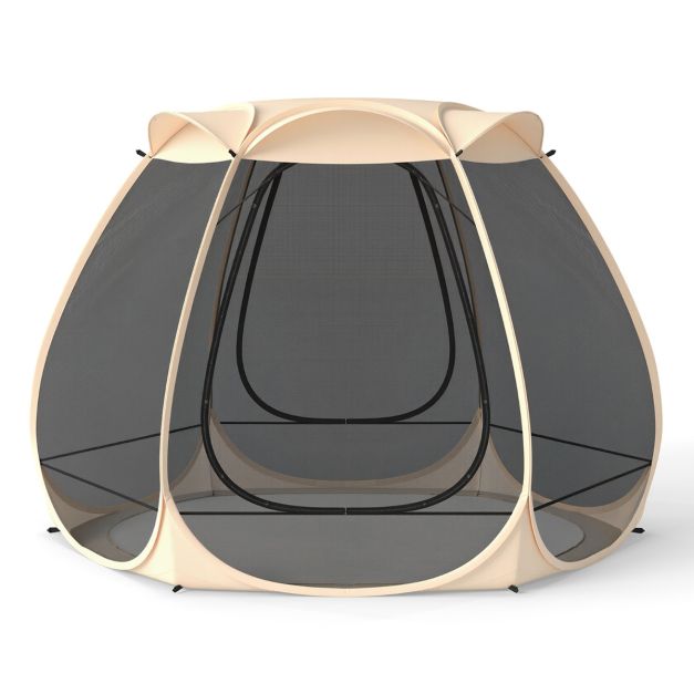 4-6 inimesele mõeldud pop-up-võrgupaviljon 310 x 270 cm kokkupandav välistingimustes kasutatav telk ümberringi võrguga