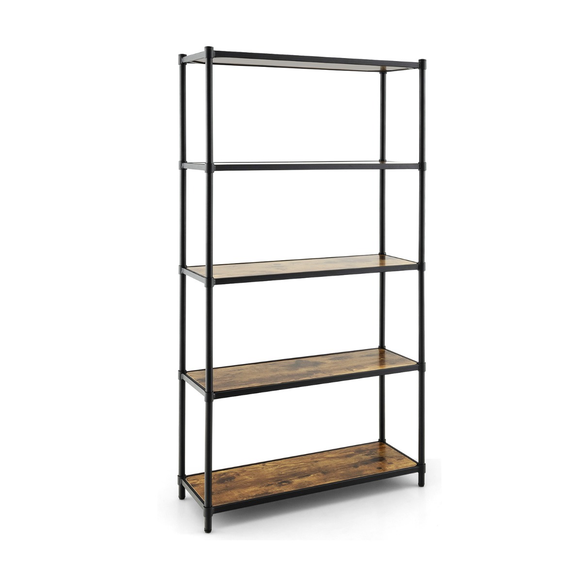 5-korruseline raamaturiiul eraldiseisev hoiuriiul 80 x 29 x 154 cm