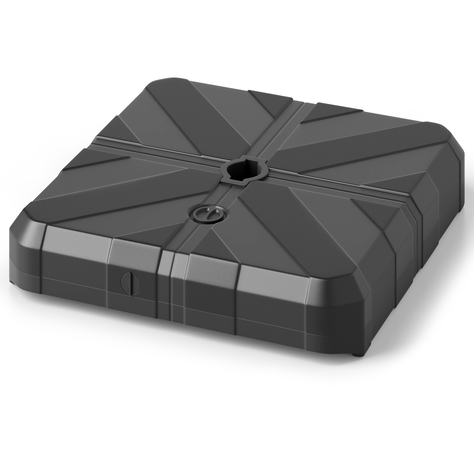 Päikesevarju alus 45 liitrit 60 kg täidetav vee või liivaga varjualus varruka läbimõõduga 67 x 67 x 13 cm