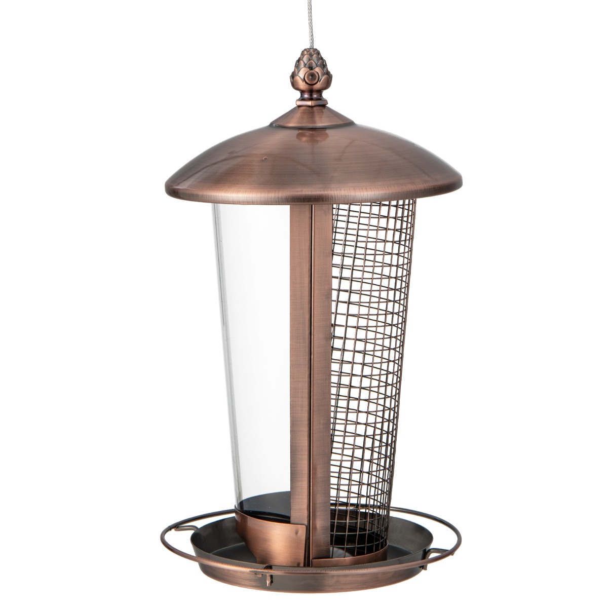 Ripplindude söötja 2-ühes Metslindude söötja 16 x 28 cm pronks