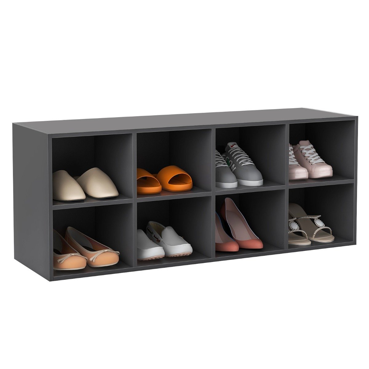 Kingapink istme jalatsiriiuliga puidust 230 kg kandevõime 102 x 30 x 41 cm hall