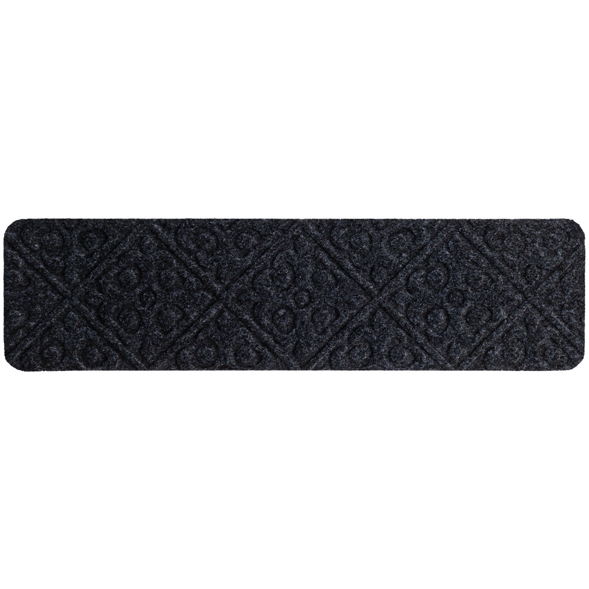 Libisemisvastased trepivaibad ja astmematid puidust treppidele (15 tk komplektis, 76 x 20 cm), hall