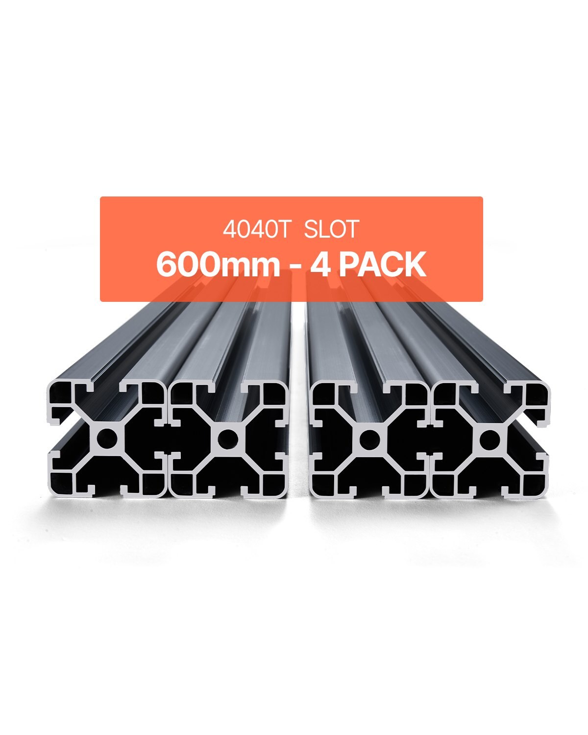 4 tk 59,9 cm T-piluga 4040 alumiiniumist ekstrusioonprofiil