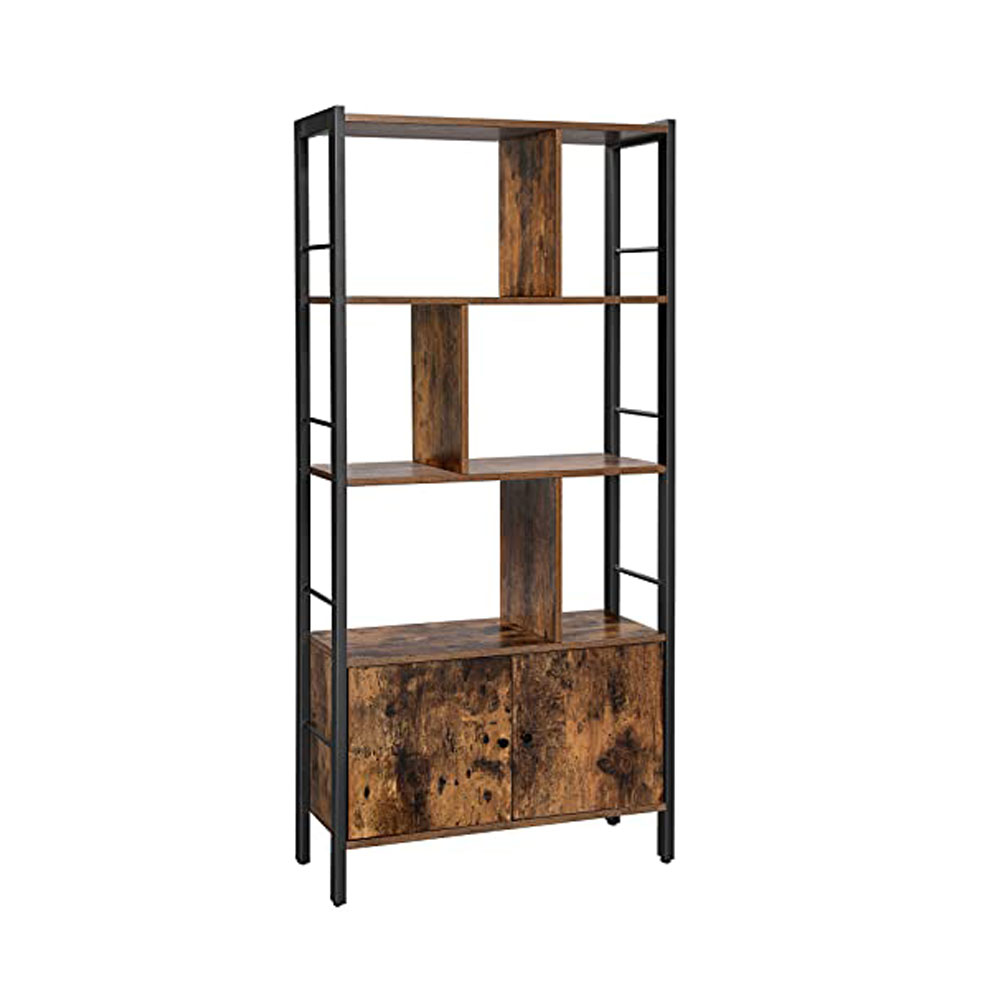 Raamaturiiul vintage pruun/must