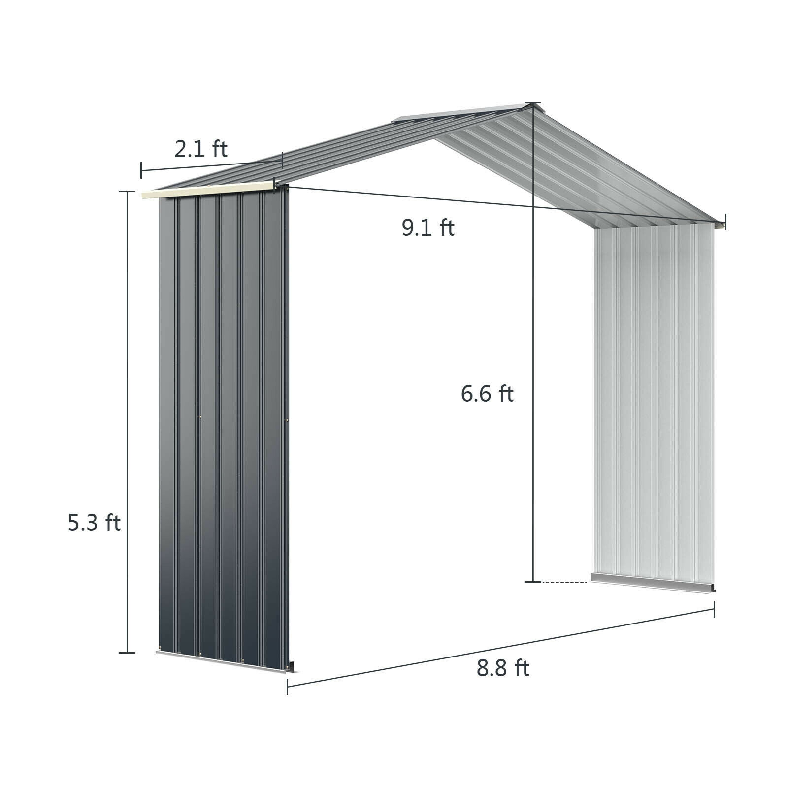 Välistingimustes kasutatava hoiukuuri pikenduskomplekt - hall