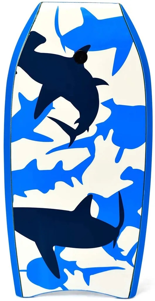 Ujuvlaud kereplaat (Bodyboard) ja lainelaud randa (94x47x5 5 cm) sinine