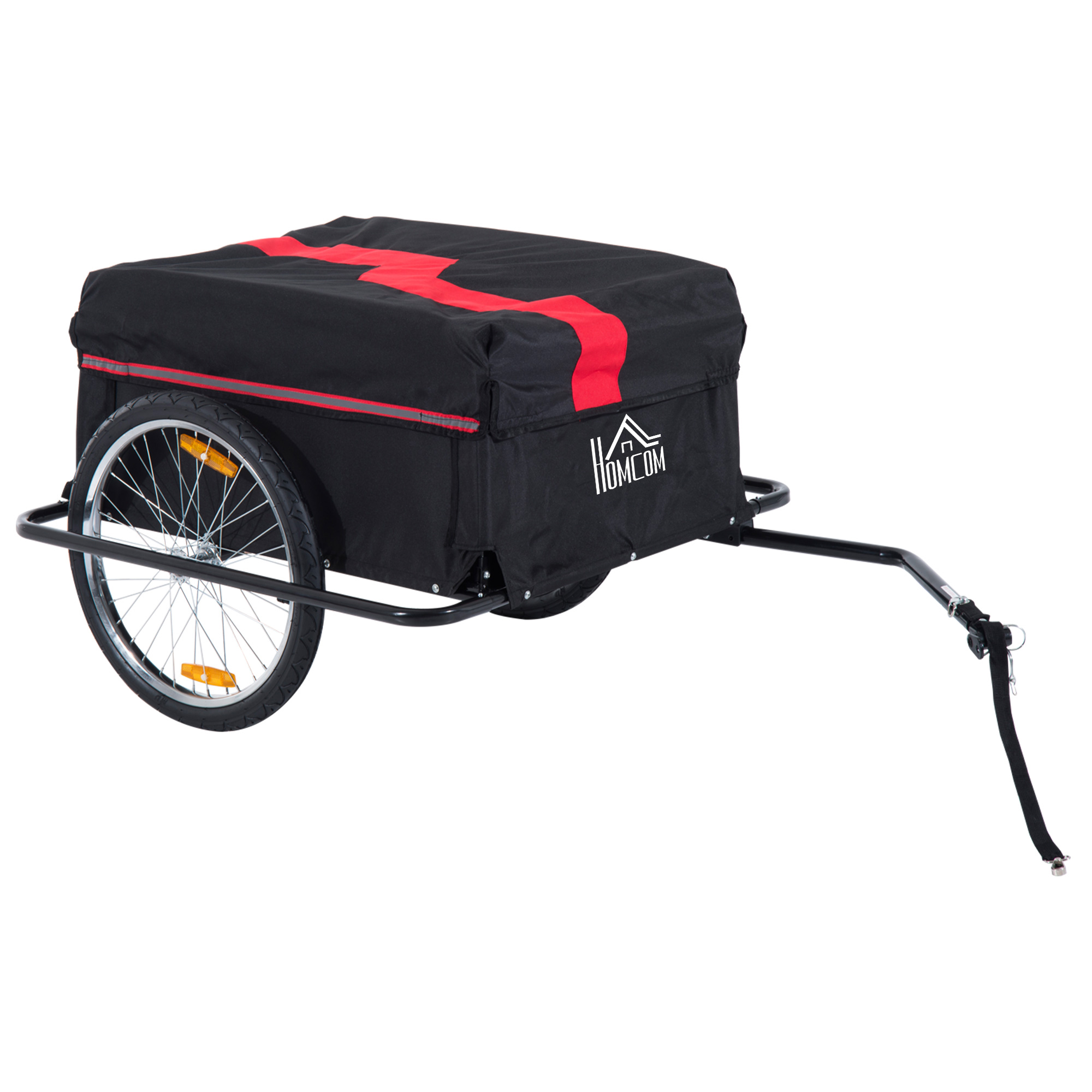 Kokkupandav jalgrattahaagis, kaubahaagis haakeseadmega, transpordihaagis kandevõimega kuni 40 kg, jalgrataste ja käsikärude transpordihaagis, 140 x 88 x 60 cm