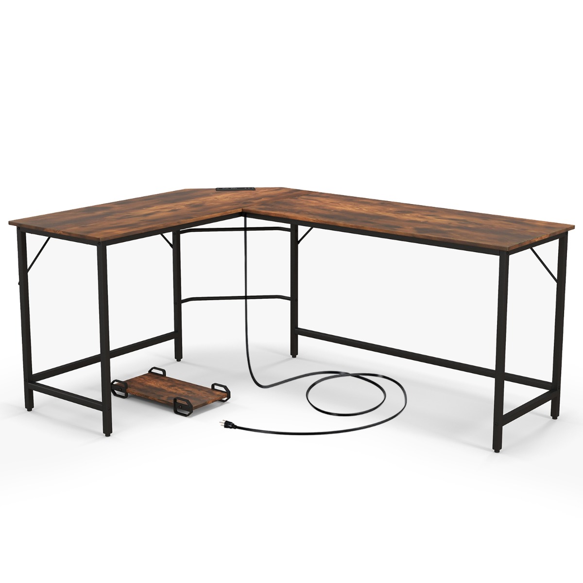 L-kujuline arvutilaud pistikupesaga