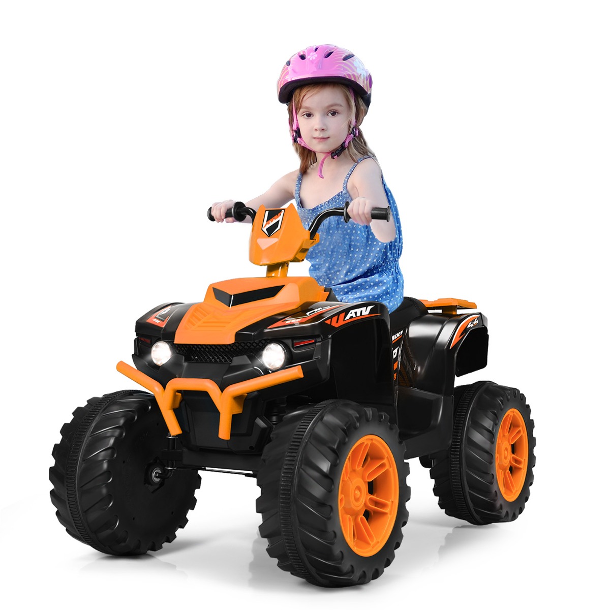 12v laste elektriline atv, oranž
