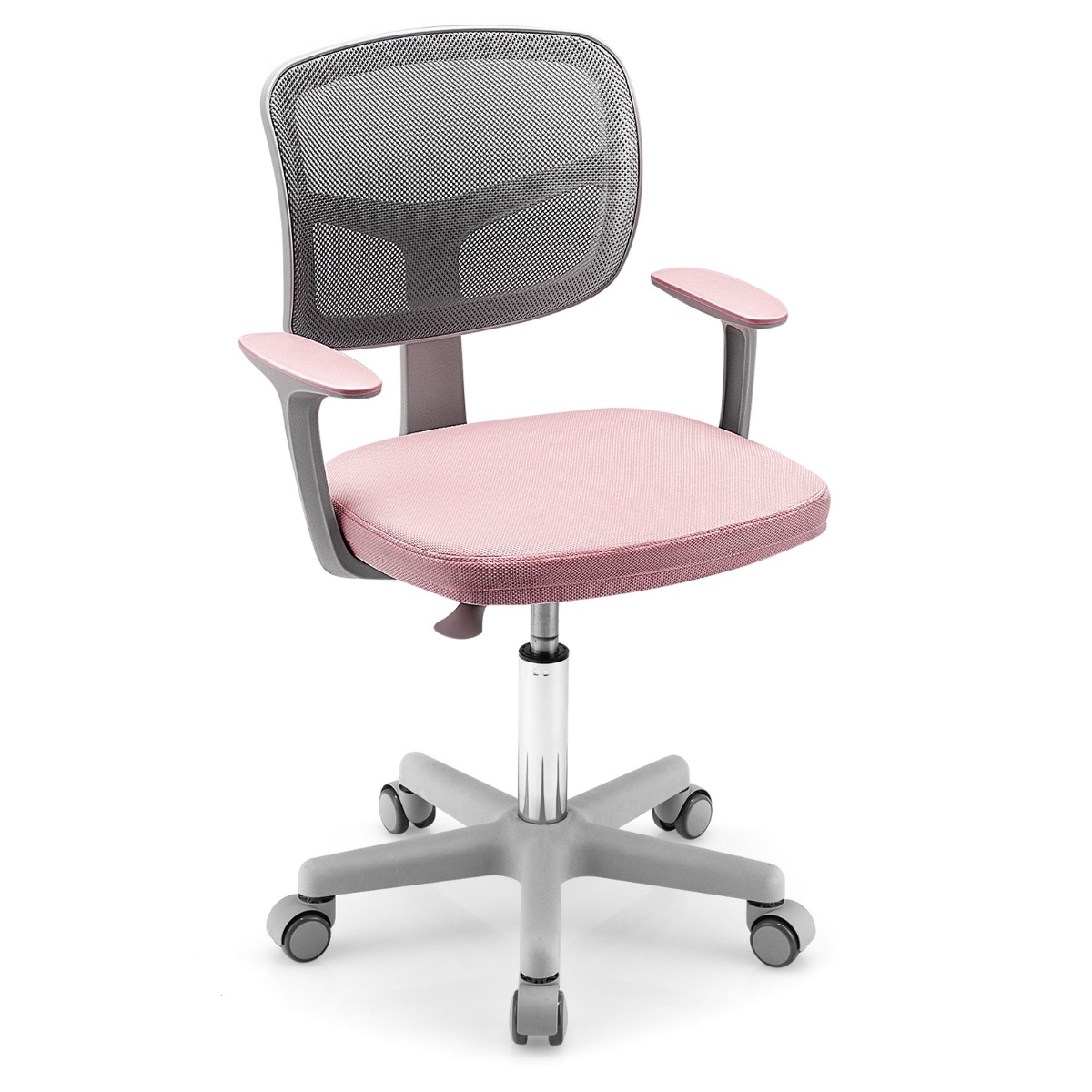 Reguleeritava ja kallutatava tasapinnaga ergonoomiline laste koolilaud koos mahuka sahtliga, hall