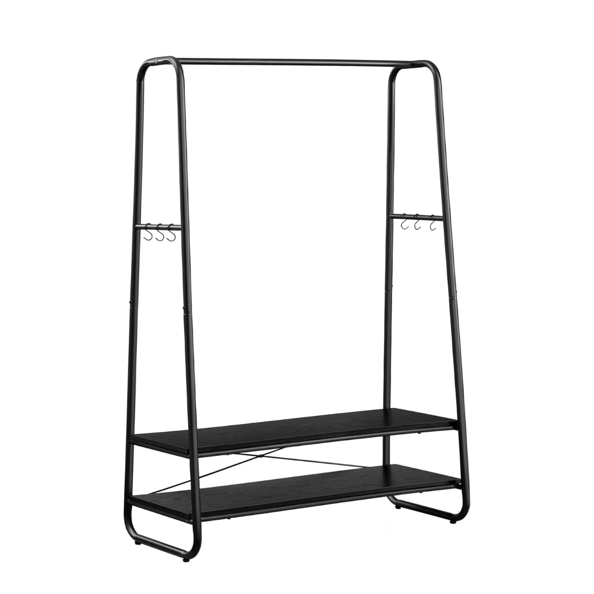 Riideriiul 2 riiuliga eebenipuu must-matt must